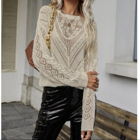 Boho lace sweater - Picture 9 of 16